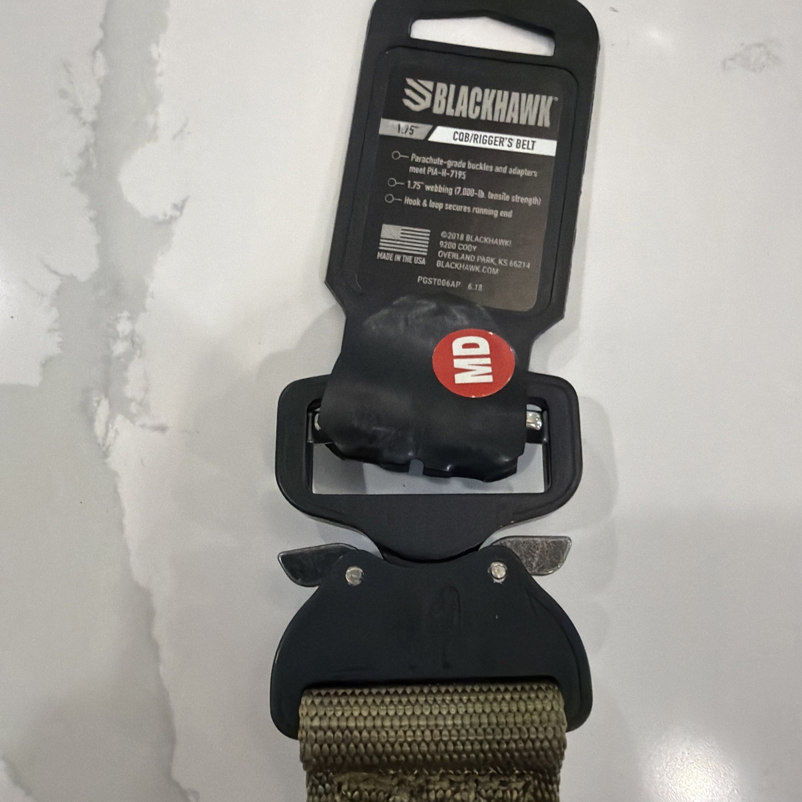 Blackhawk Rigger's Belt Cobra Buckle 1.75" Medium Coyote Tan