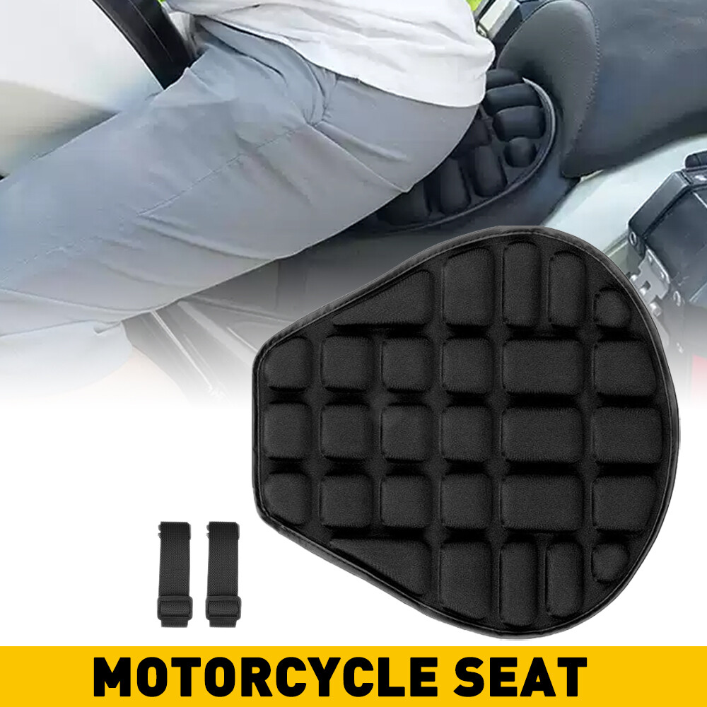 Rider Passenger Seat Cushion Seat Cover Seat Pad For Harley Touring Black OXILAM