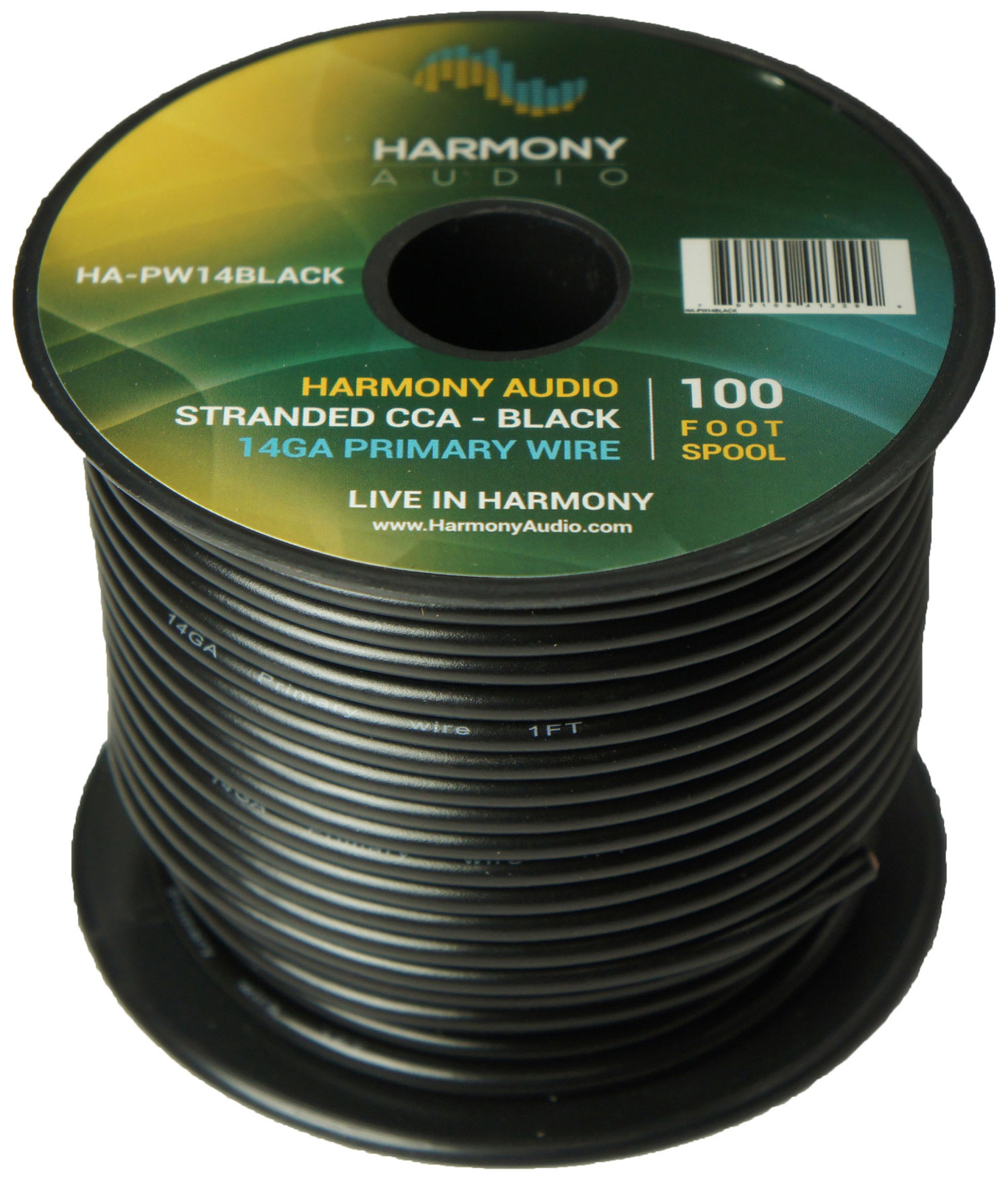 Harmony Car Primary 14 Gauge Power or Ground Wire 200 Feet 2 Rolls Red & Black