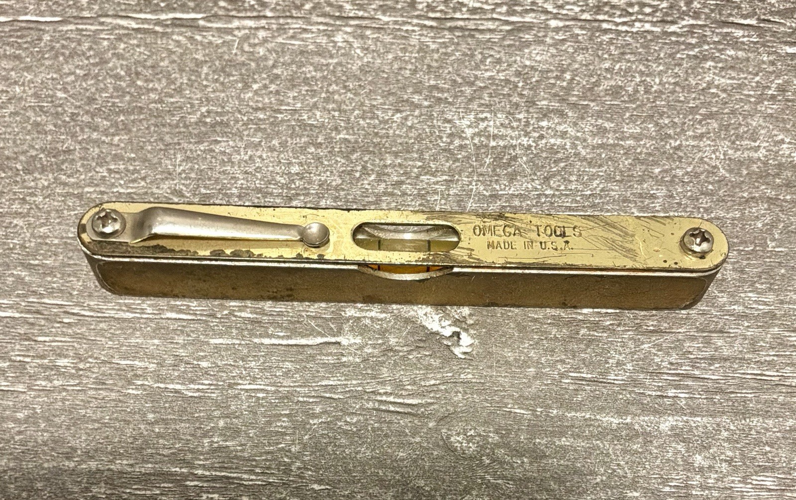 Vintage OMEGA Pocket Bubble Level