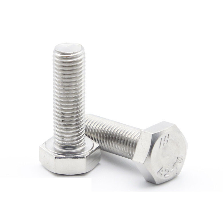 M9x1 / M9x1.25 304 Stainless Steel M9 Hexagon Head BoltsHex Head Screws Pitch