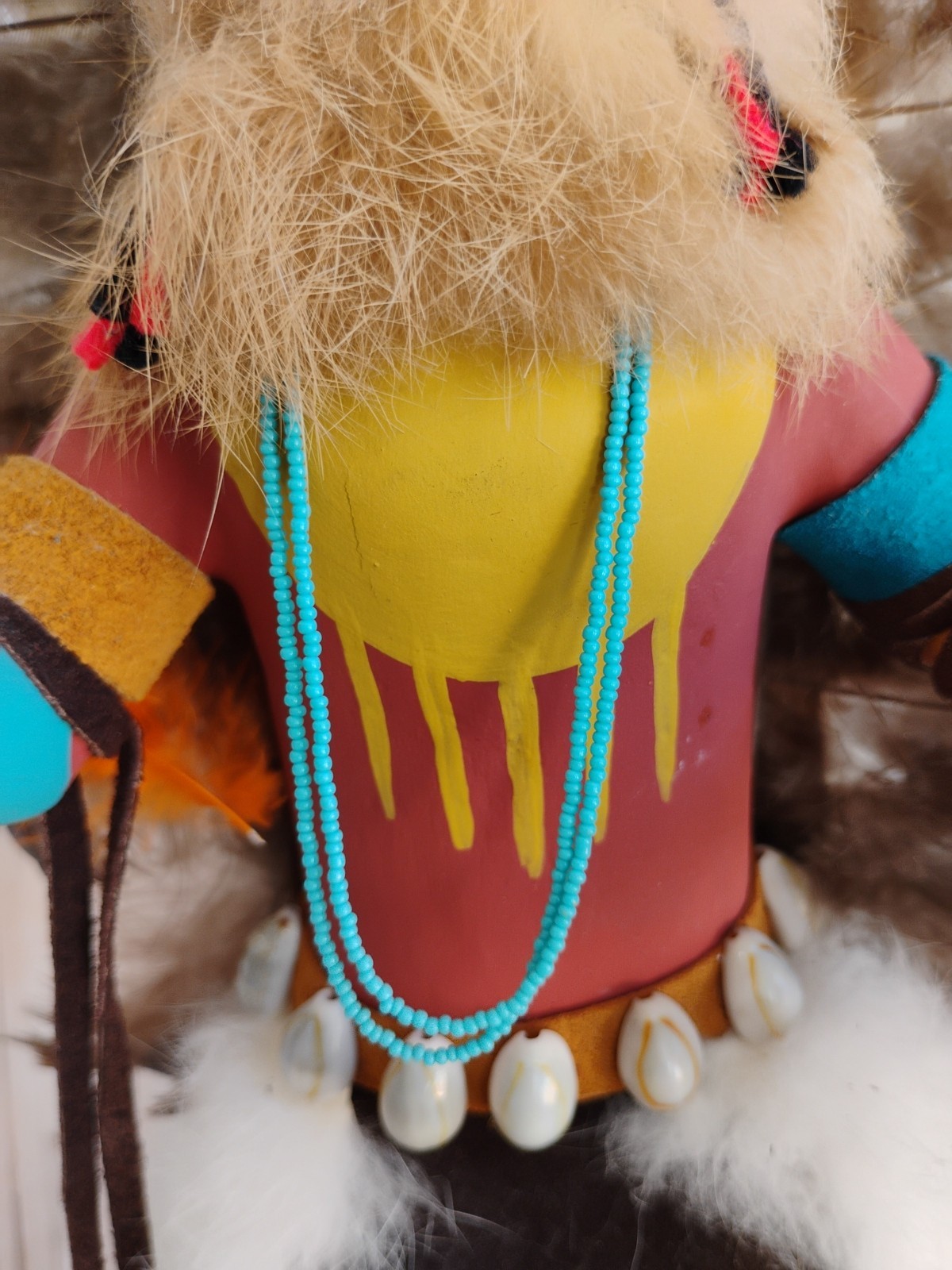 Vintage Large Navajo Kachina Doll Chasing Star Signed By Artist I McB