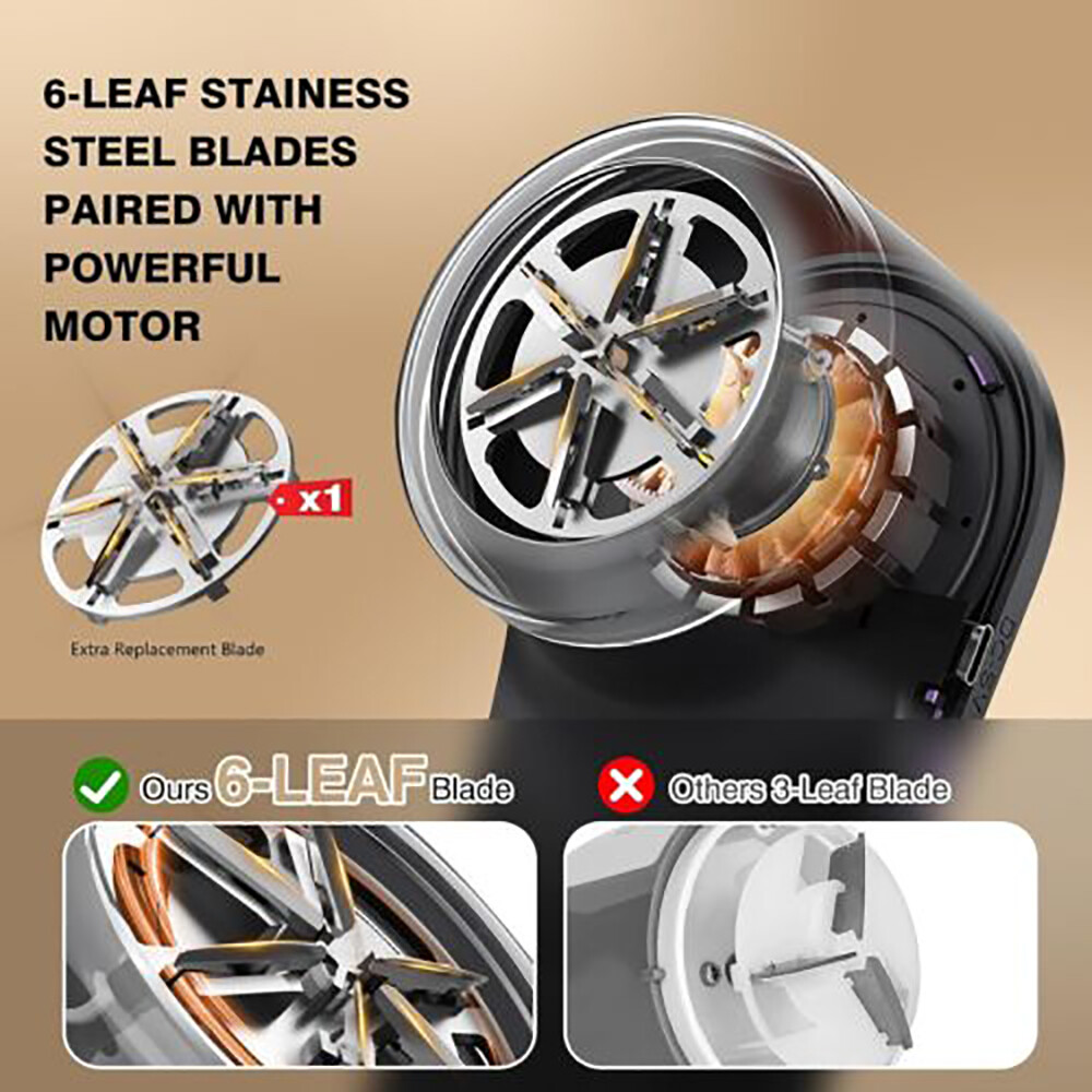 Electric Clothes Lint Pill Fluff Remover Rechargeable Fabric Sweater Fuzz Shaver