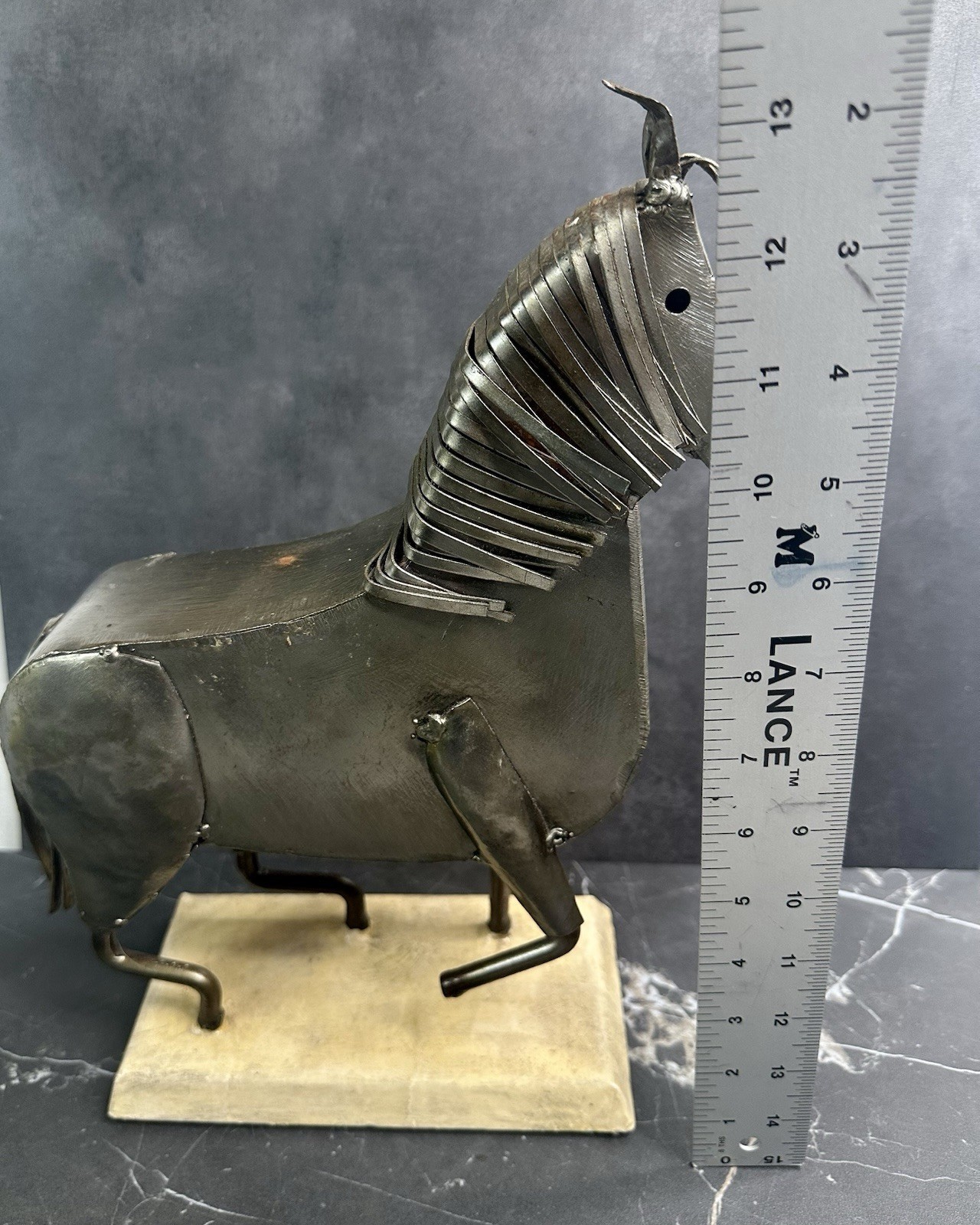 Arte Felguerez Handmade Metal Horse Sculpture Mexican Art Signed Collectible