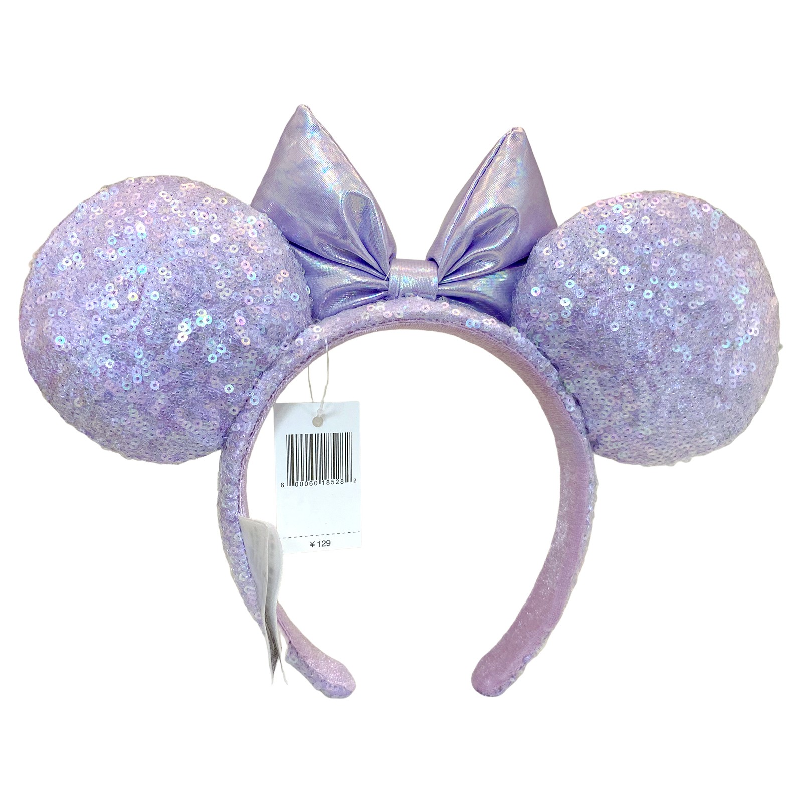 2025 Opalescent Lavender Sequin Headband Disney Parks Minnie Ears Mickey US Ship