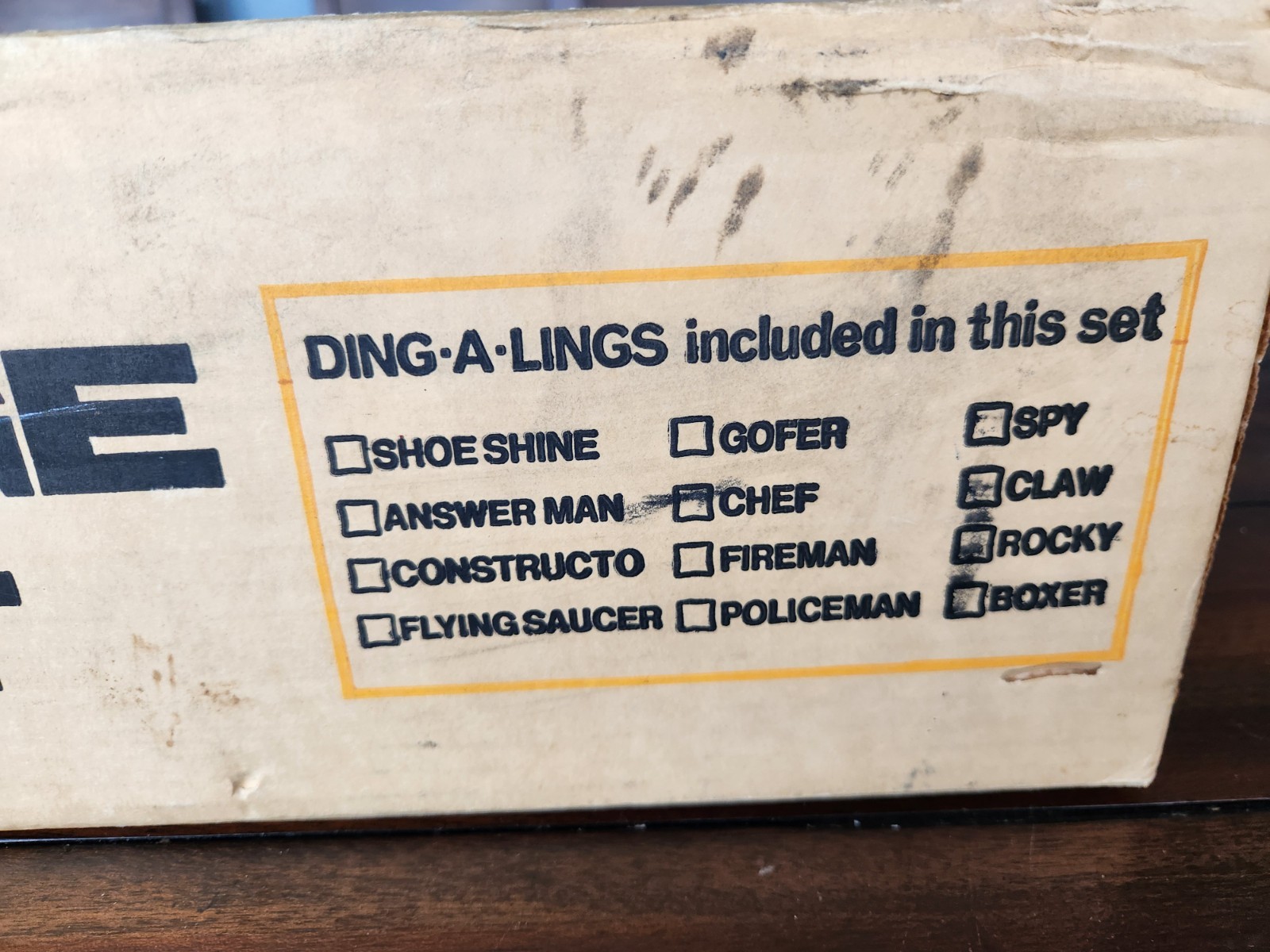 Ding-A-Ling Bridge Set 4 Robots 1971 Topper Toys Rare Working Metal Cam Powerpak