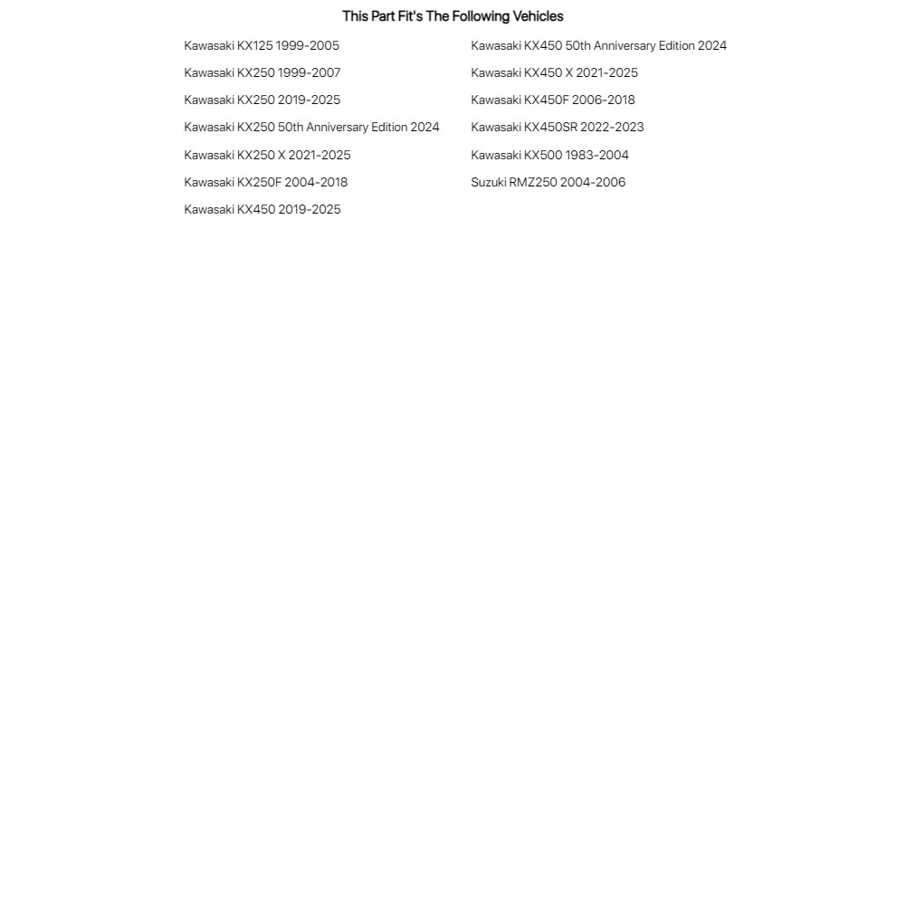 Tusk Motorcycle Spoke Kit - Rear 18" For KAWASAKI KX125 1999-2005