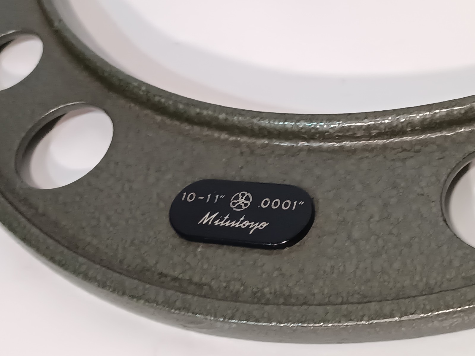 Mitutoyo Outside Micrometer Set, 6 Sizes, 5" - 11" Overall Range, .0001" Grad