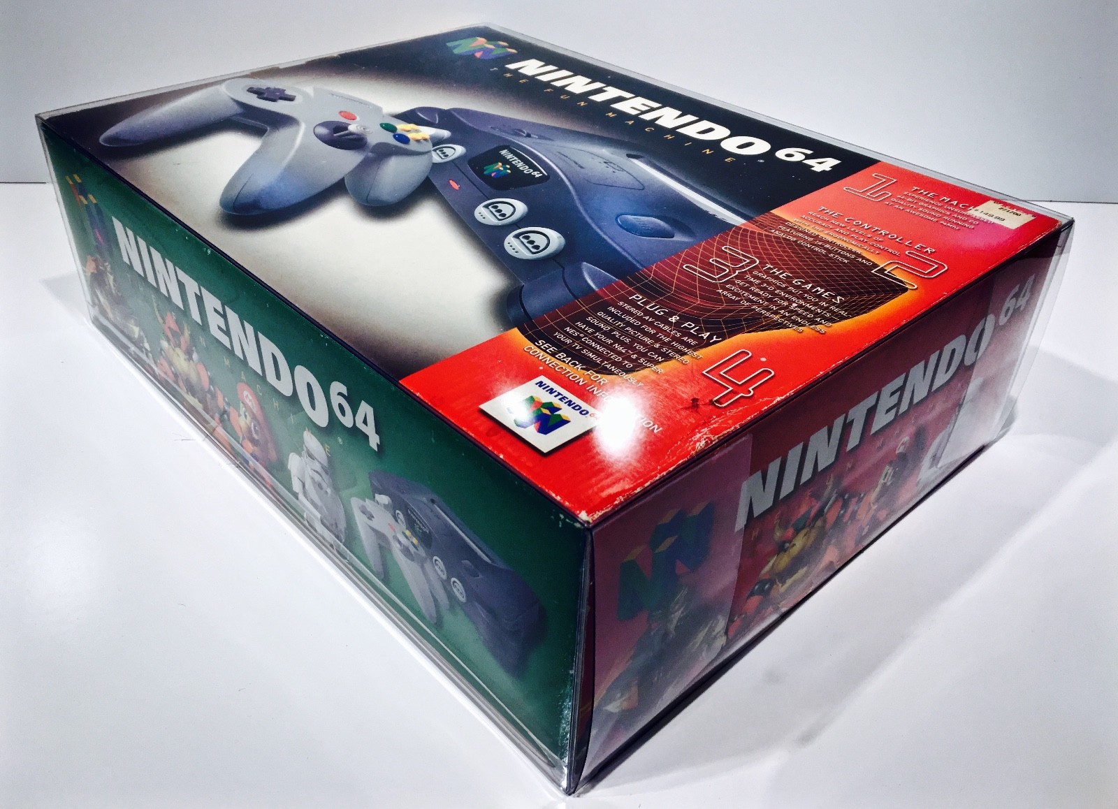 1 Clear Console Box Protector N64 Main Size Does Not fit Funtastic! Nintendo 64