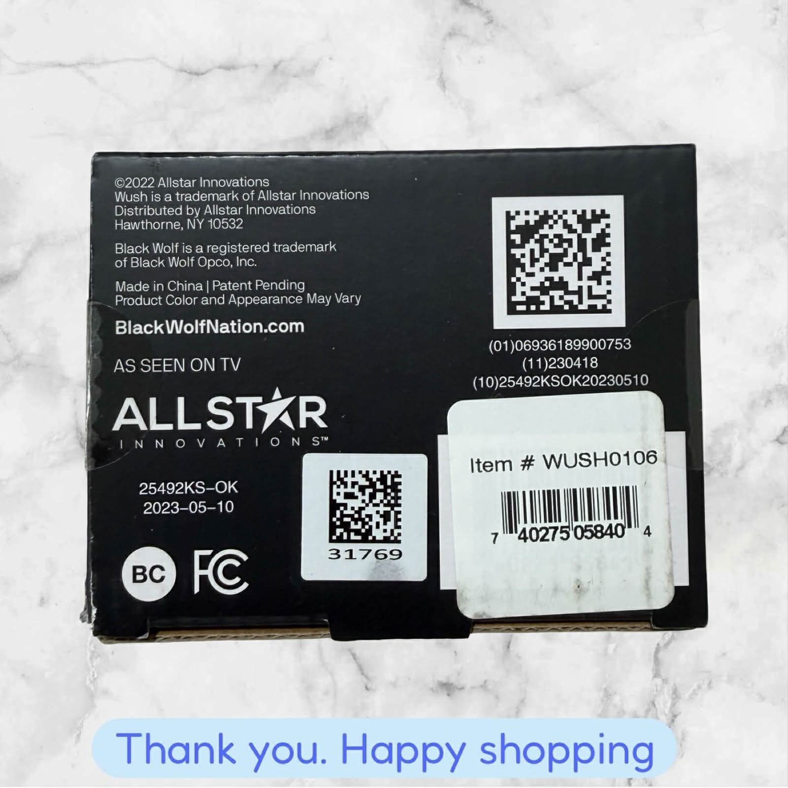 Wush Pro by Black Wolf Deluxe Water Powered Ear Cleaner w 6 Replacement Tips NEW