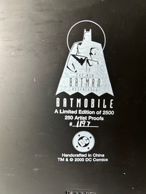 Batman The Animated Series Batmobile Maquette Warner Bros. Studio Store