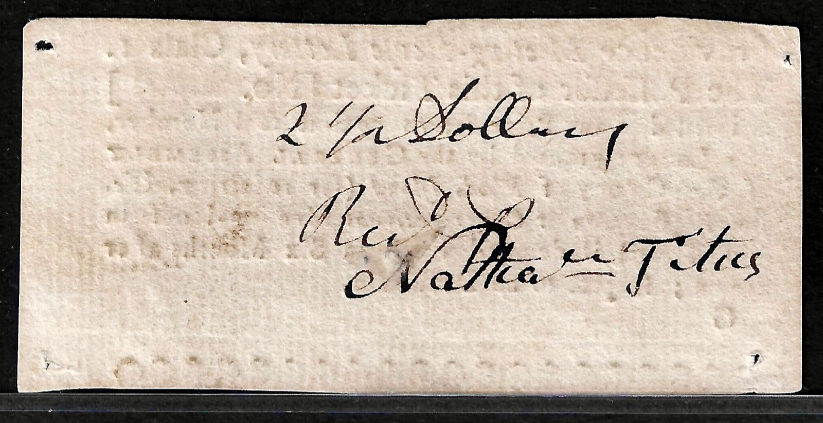 Ca 1760 Colonial Rhode Island Providence Meeting House Lottery Sig Nightengale