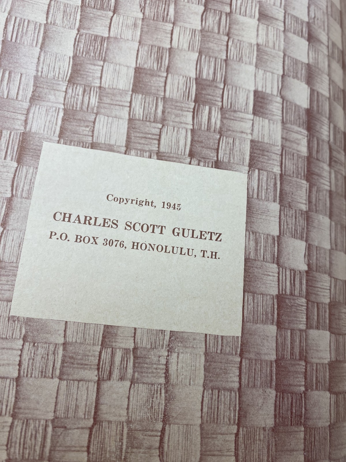 1943 People of the Pacific Book South Sea Scotty WWII Era Ethnographic