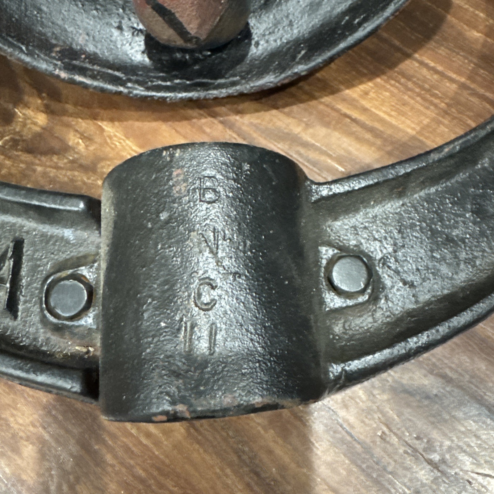 Antique Cast Iron USA Farm School Dinner Church Bell With Yoke 8.5” inches