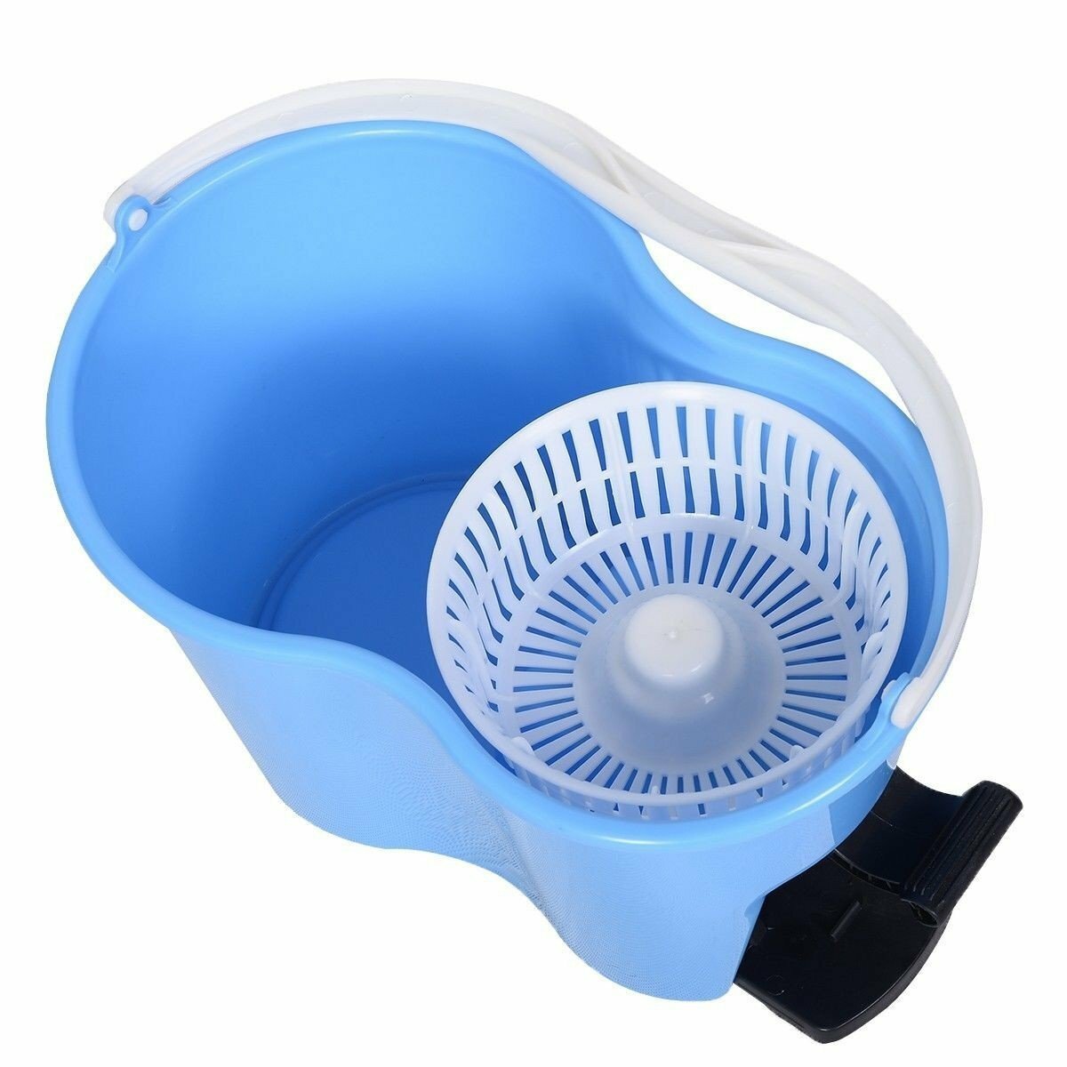 Felji Microfiber Spin Mop Easy Floor Mop with Bucket and 2 Heads