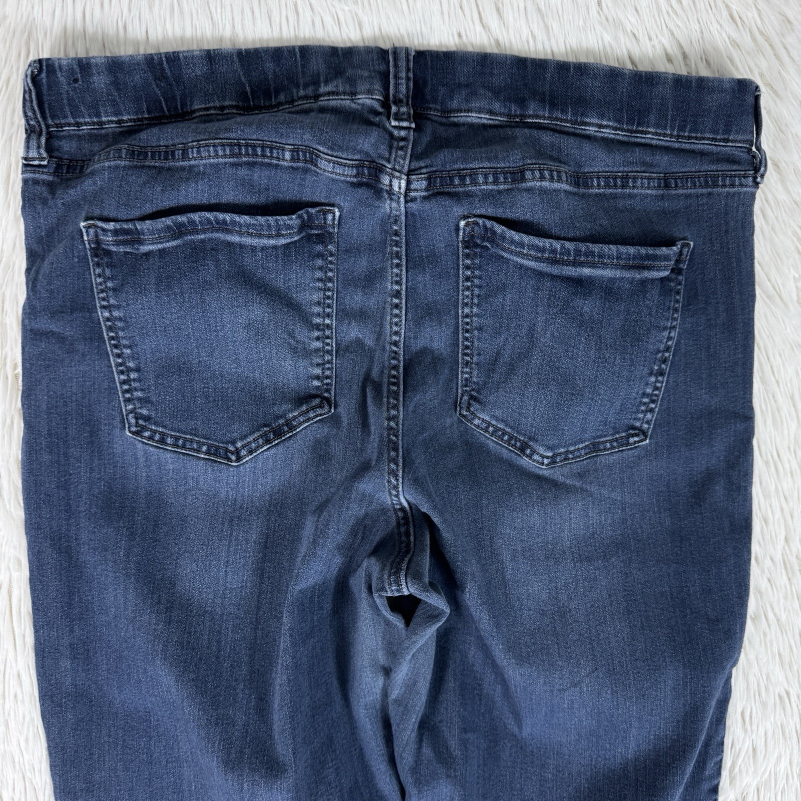 Liverpool Blue Dark Wash High Waisted The Slim Straight Denim Jeans Women's 20W