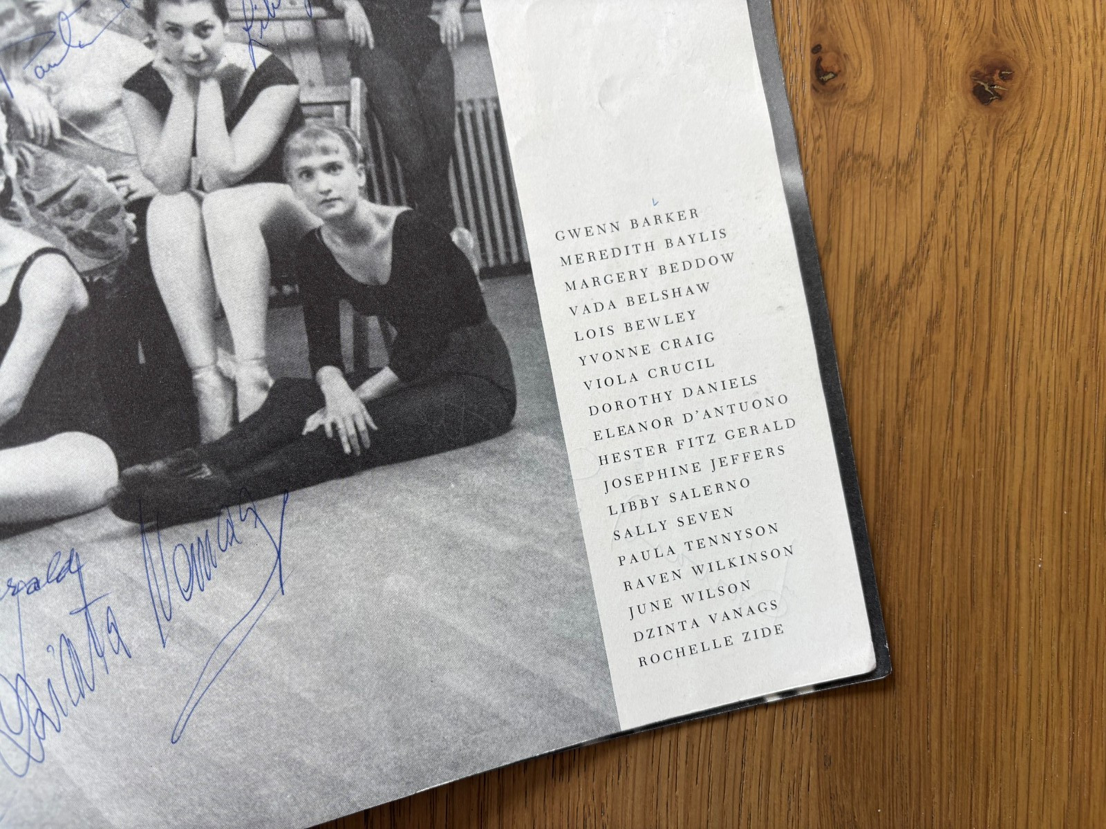 1956 program W/30 AUTOGRAPHS BALLET RUSSE DE MONTE CARLO NOVAK/CHOUTEAU/HOWARD