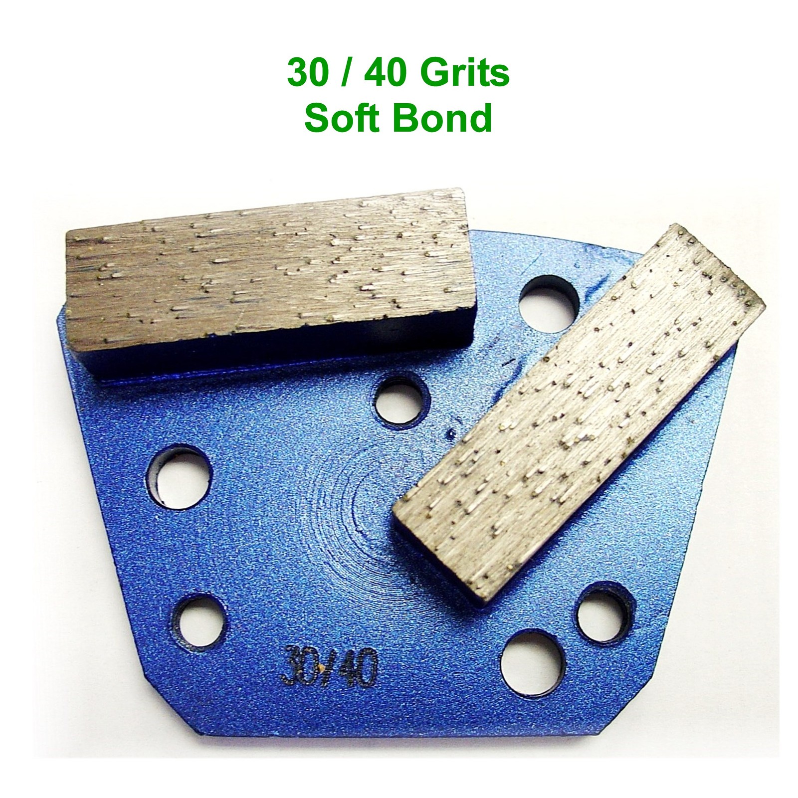 Trapezoid HTC Style Grinding Shoe / Disc / Plate - Soft Bond - 30/40 Grit
