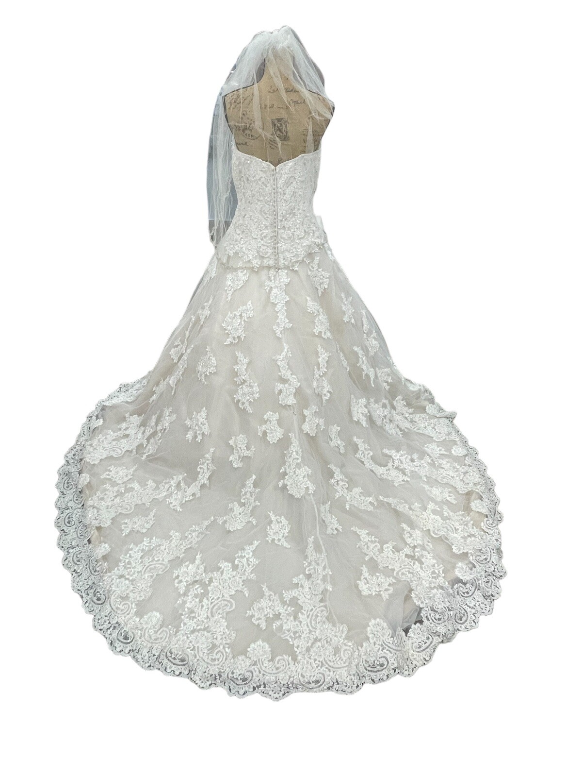 David Tutera Bridal Wedding Dress Sz 18 Crystals beading, simply amazing Ivory