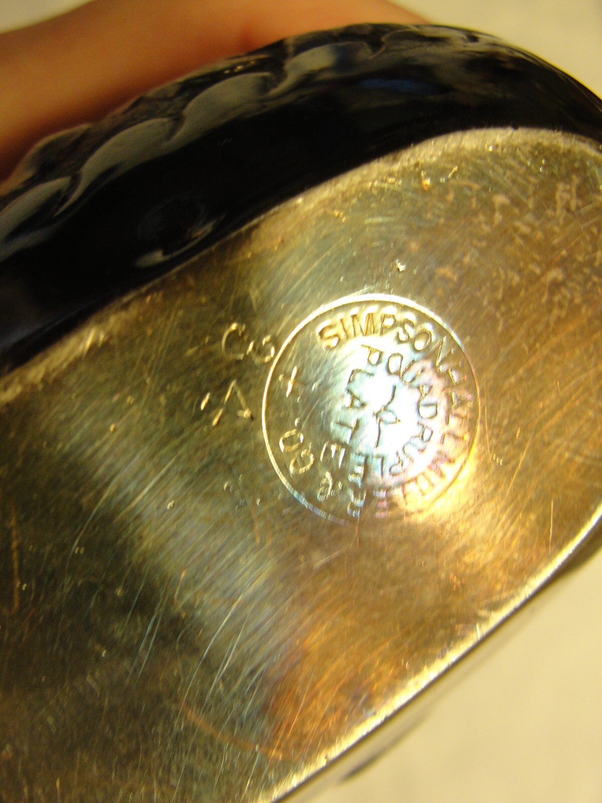 ANTIQUE REPOUSSE SIMPSON HALL MILLER SILVER PLATE FLASK TELESCOPING FUNNEL TOP