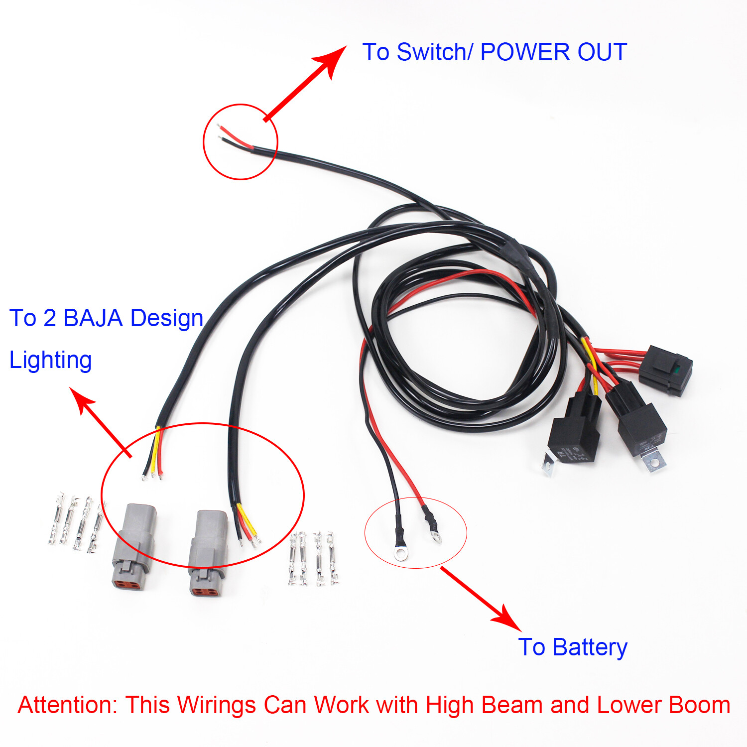 LP6 Lighting LED Headlight Electronic Wires for Harley Road Glide FLHX FLTRXSE