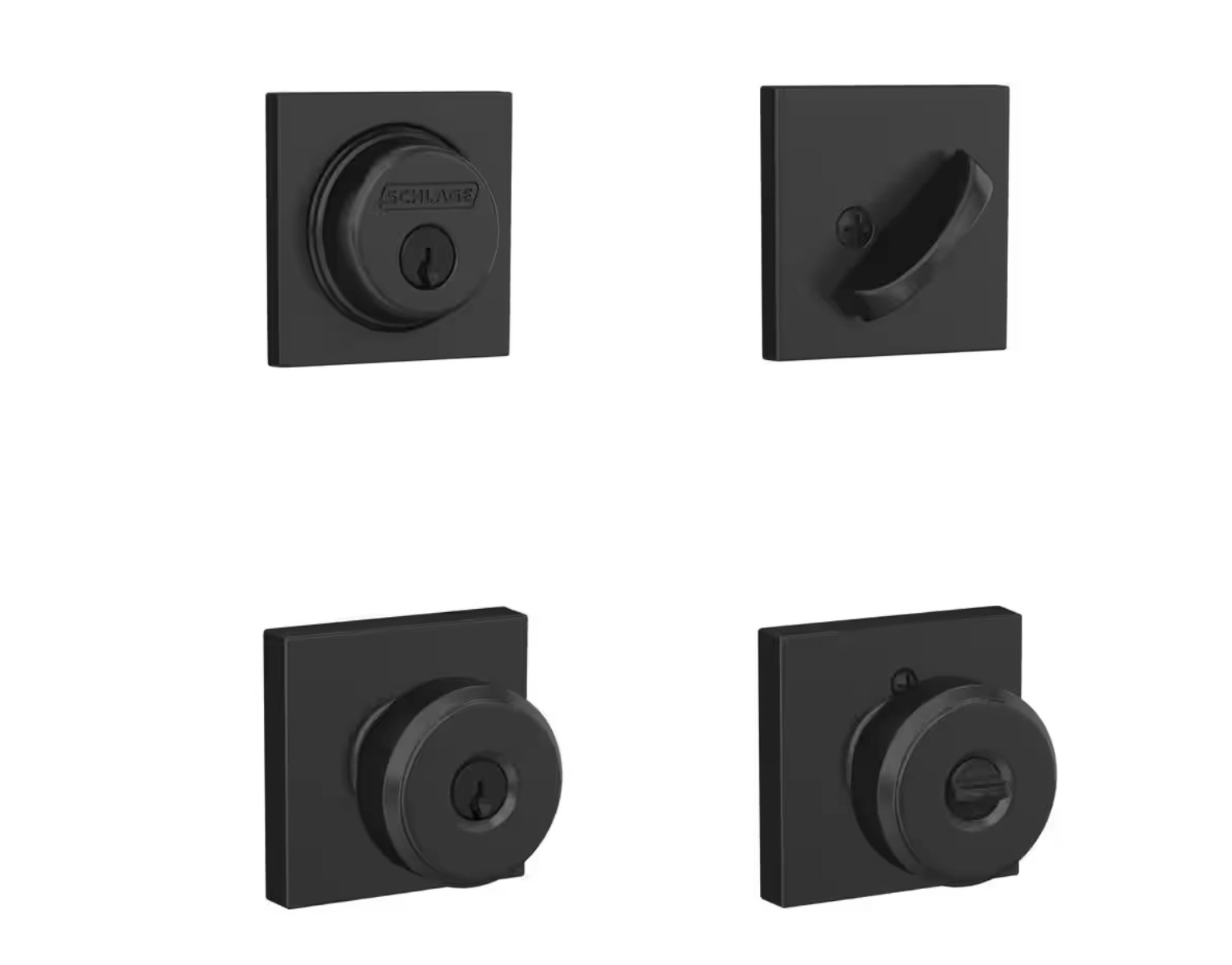 Schlage Bowery Single Cyl. Deadbolt Combo Pack FB55N BWE 622 COL