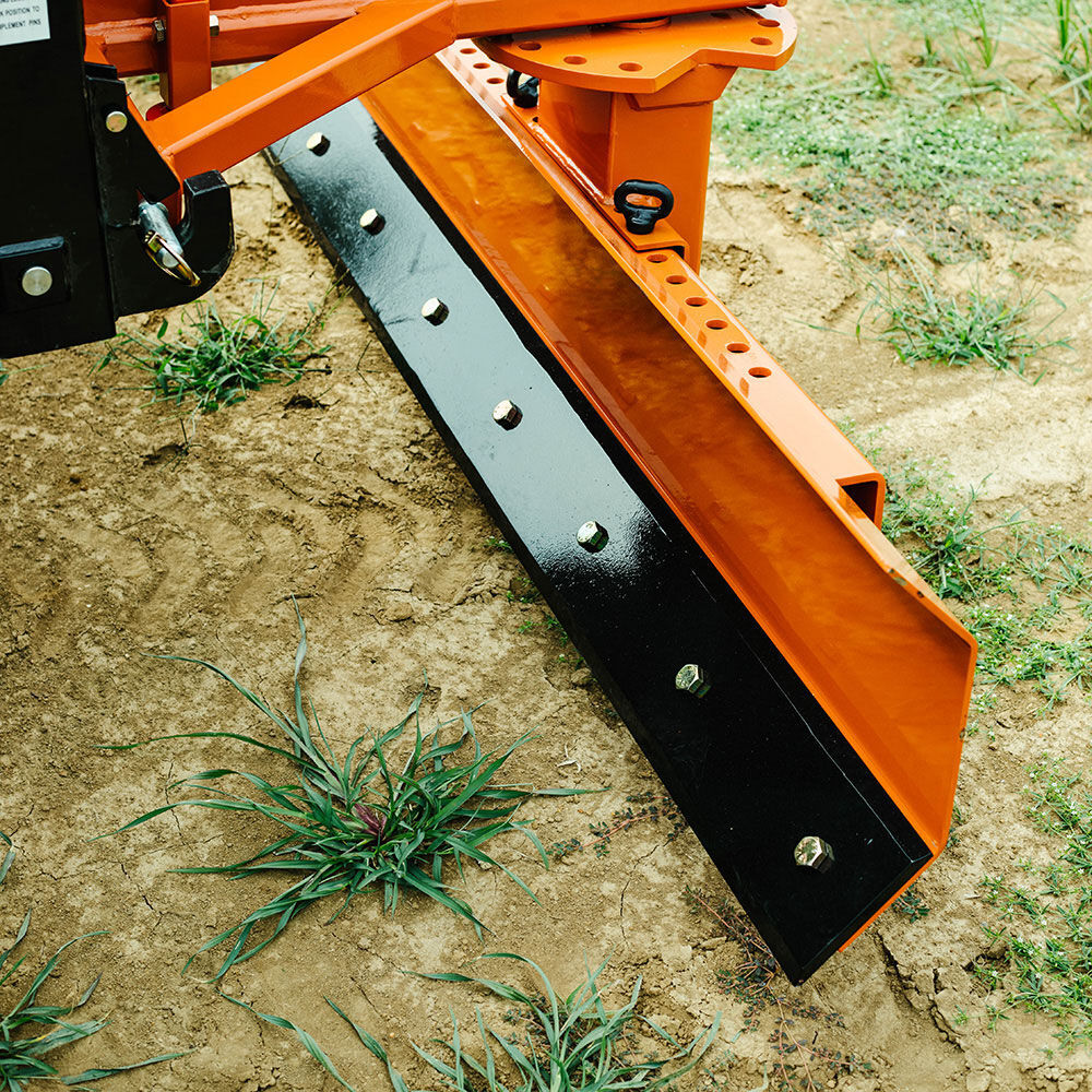 Titan Attachments 3 Point 7.5 FT Rear Blade For Grading And Scraping With Manual