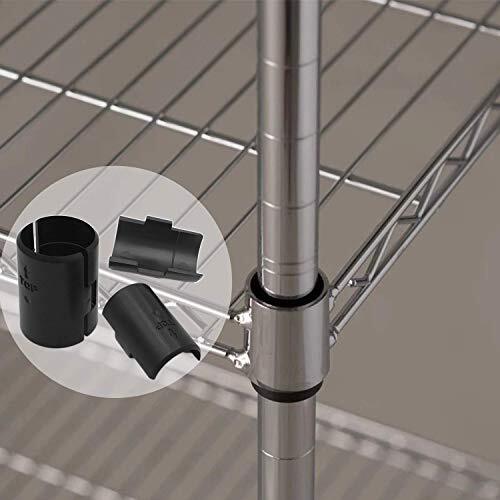 Wire Shelf Clips Shelving Split Sleeves Lock Metal Rack Fits 1" Post 54-Pack