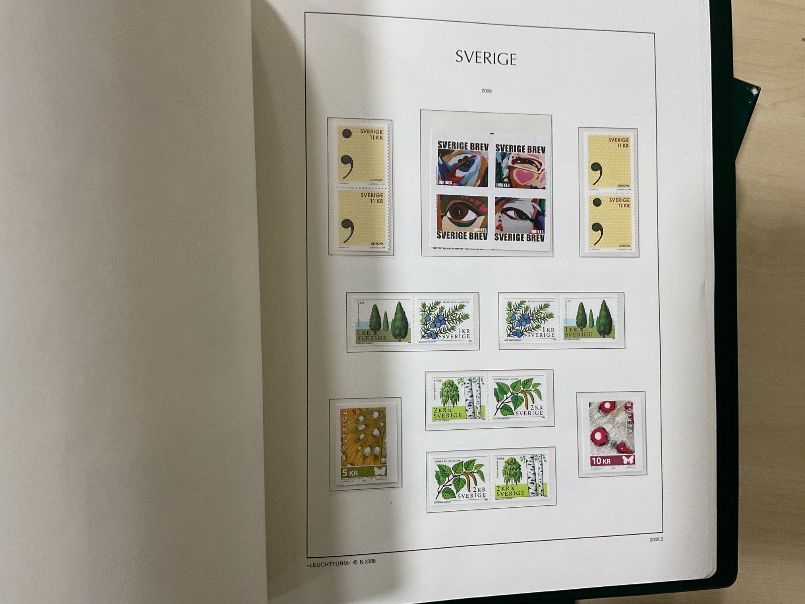 Sweden stamps. 2002 - 2008. MNH. Kabe album. G/206*