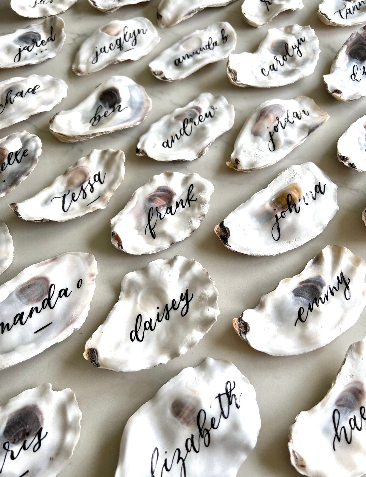 180 Oyster Shells Flat Side 3-4.5” Bulk Clean No Smell Art Jewelry Dish