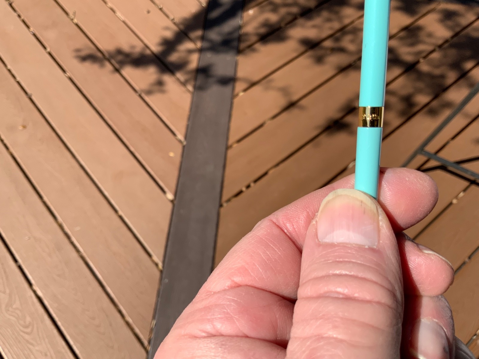 Tiffany & Co. Gold Plated & Blue Lacquer Enamel Ballpoint Pen -New in Box