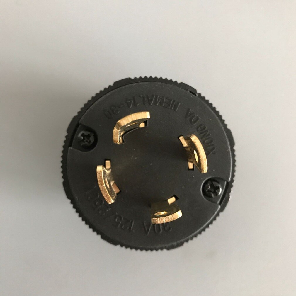 UL Approved L14-30P NEMA 30A 125V-250V Locking Male Plug US Generator Cord