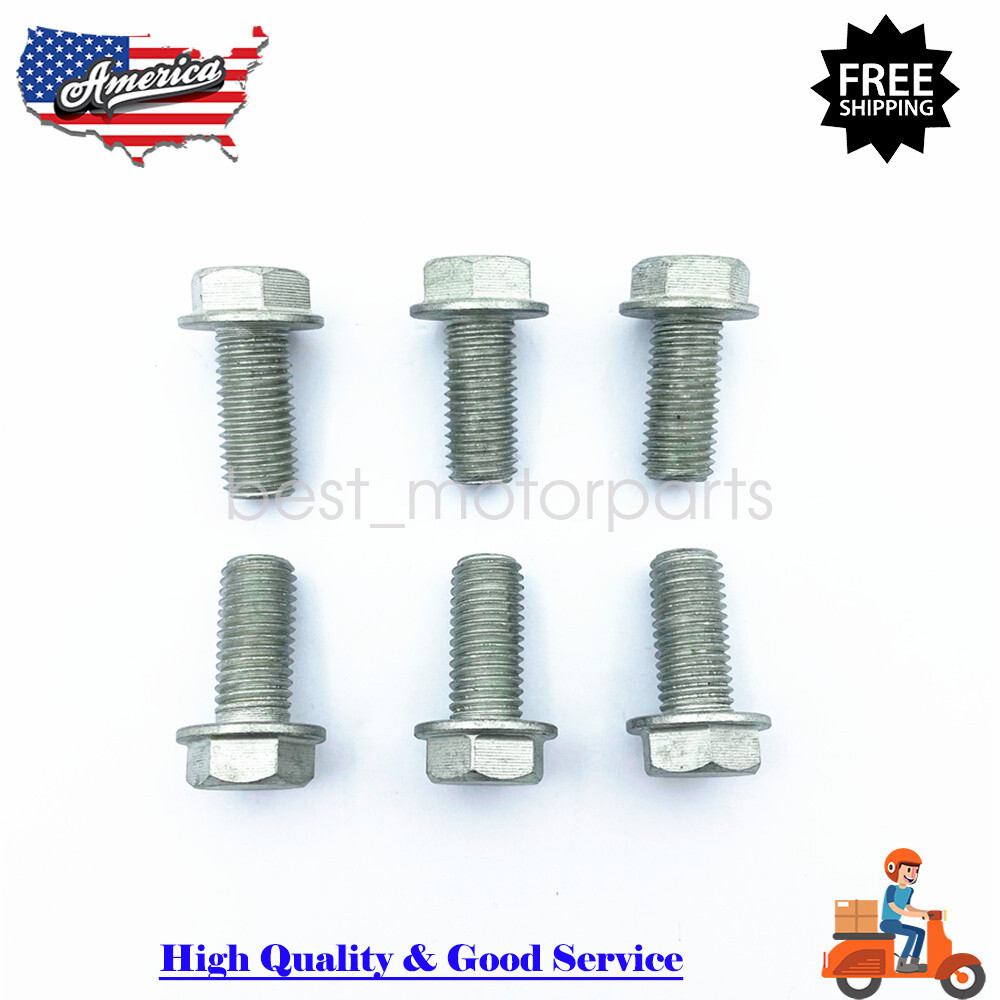 New 6Pcs Transmission Flywheel Bolts Kit For LS Engines LS1 LS2 LS3 4.8 5.3 6.0