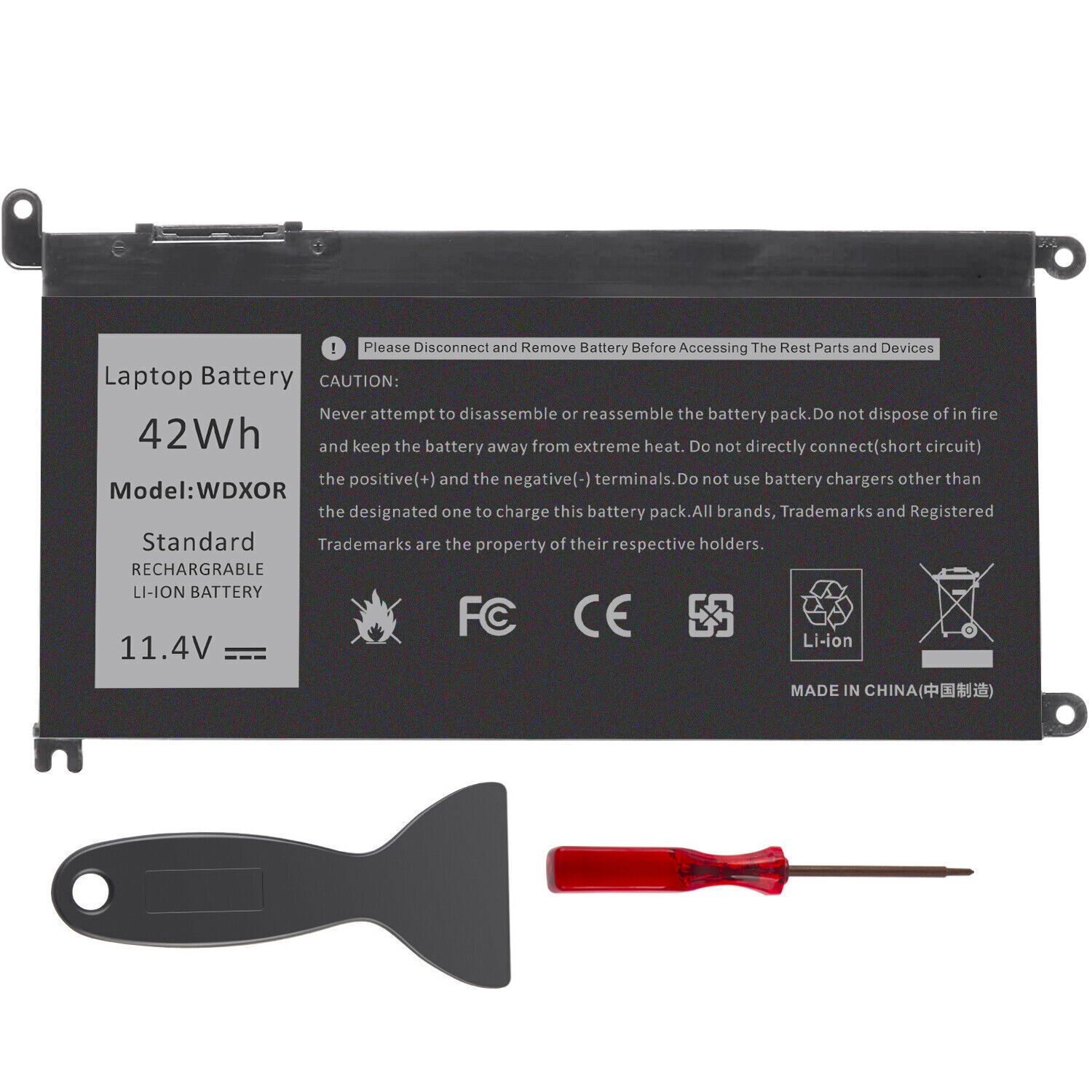 LOT WDX0R Battery For DELL Inspiron 15 5567 5568 5368 7368 7569 7579 WDXOR 42Wh