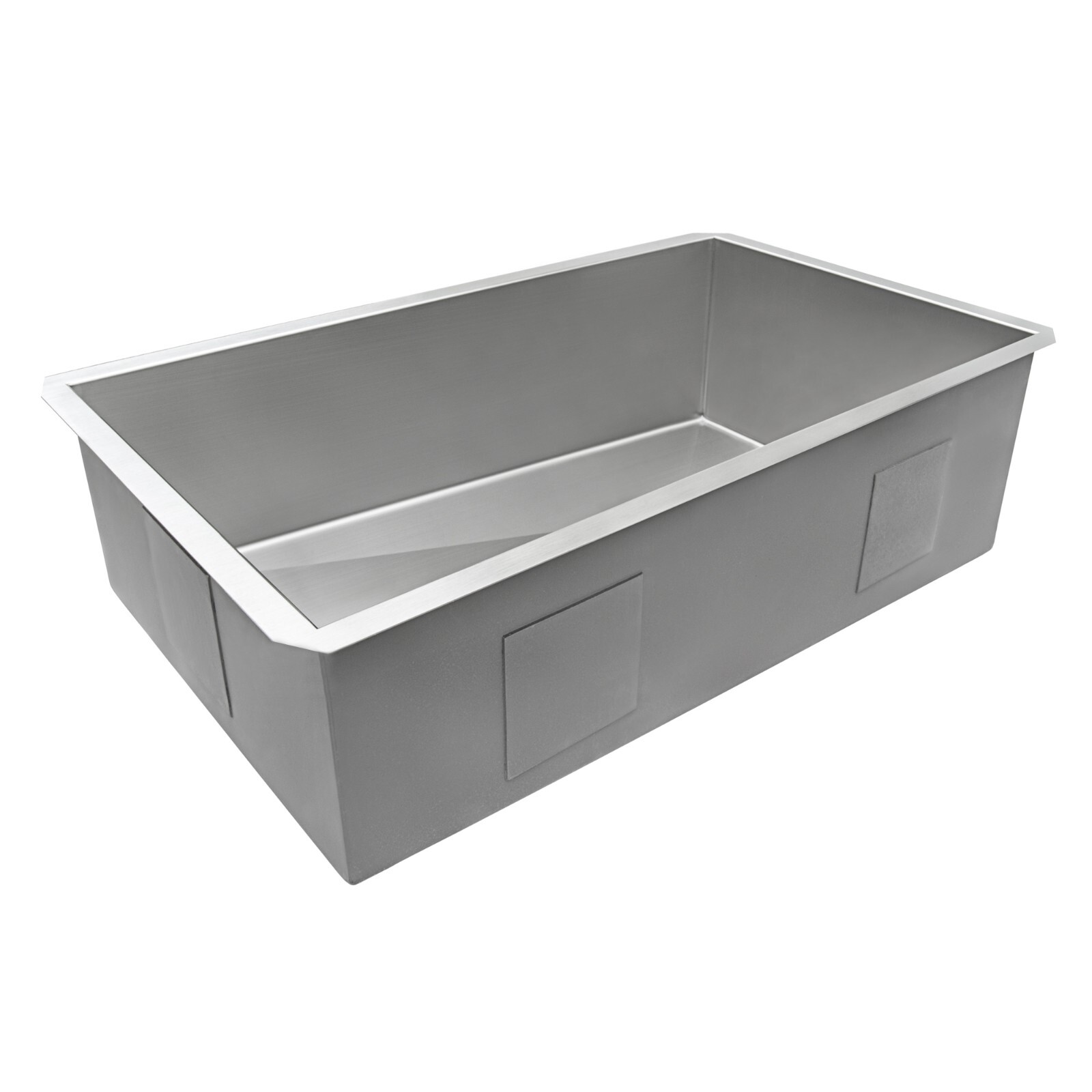 Ruvati 32-inch Slope Bottom Offset Drain Reversible 16Gauge Kitchen Sink-RVH7490