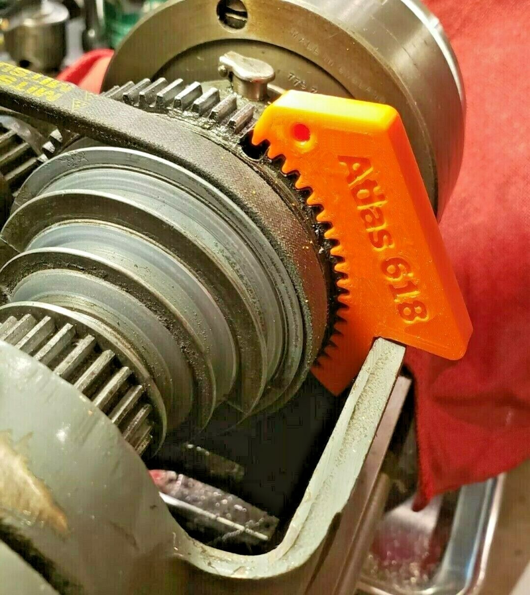 Atlas Craftsman 6" Lathe 618 Spindle Lock Wedge Stop .... QUALITY DESIGN