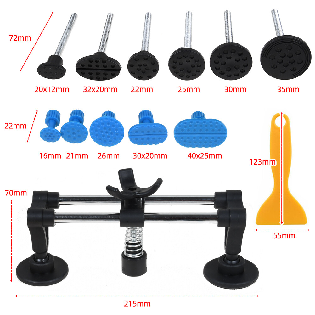 Car Paintless Dent Puller Bridge Tool Lifter Auto Body Repair Hail Removal Kit~