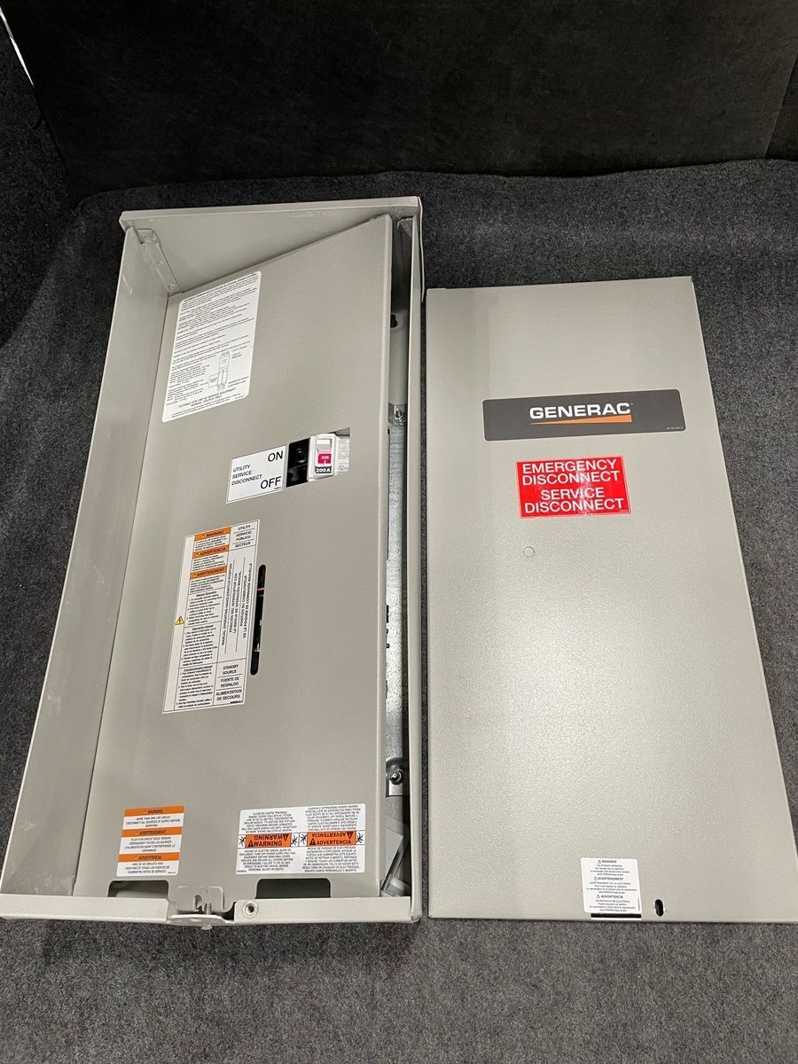GENERAC RXSW200A3 Smart Transfer Switch 200A, 120/240V, 60Hz*