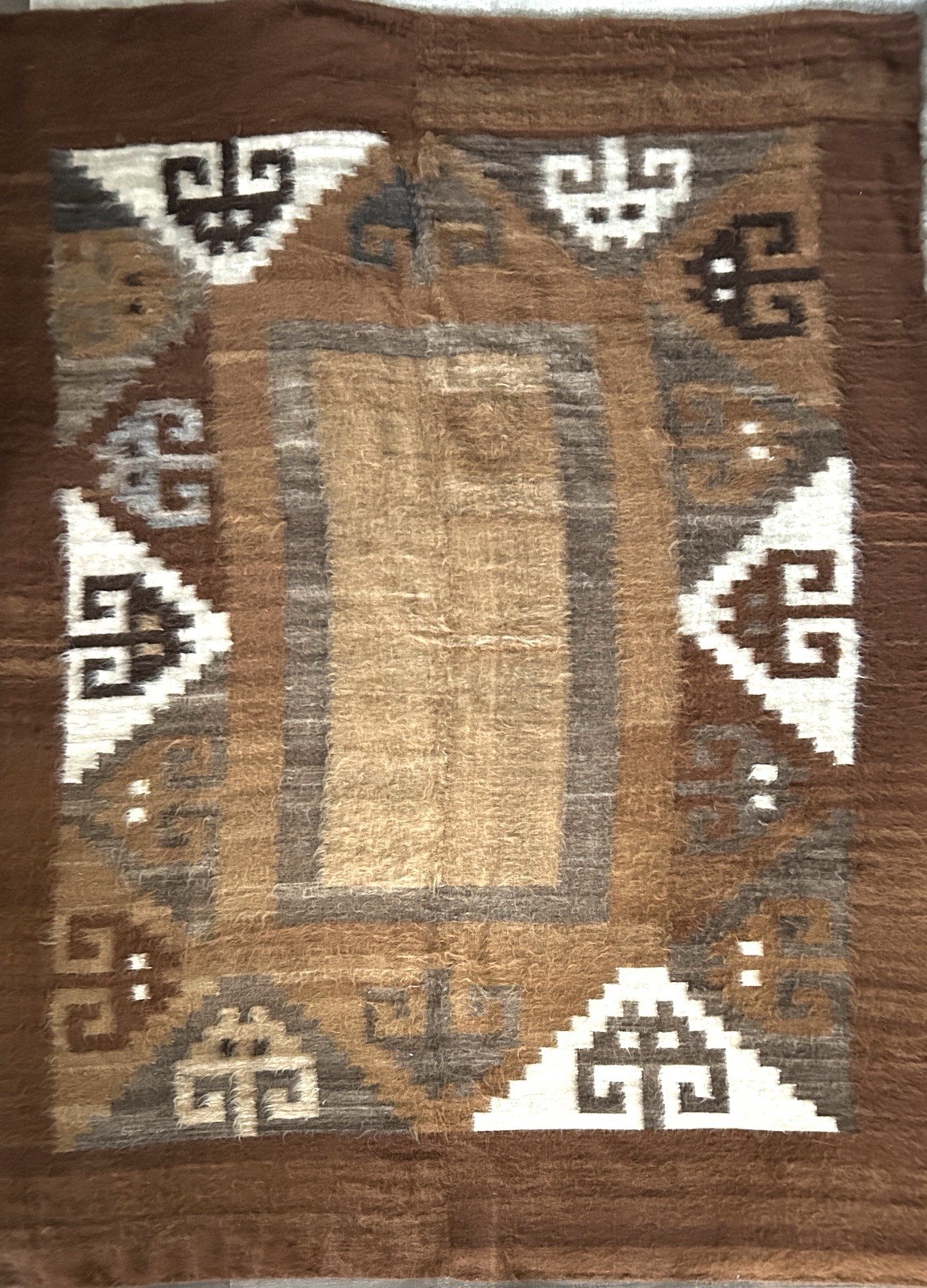 Andean Designs Virgin Alpaca Wall Hanging Tapestry Peruvian Art 67 x 88 NEW