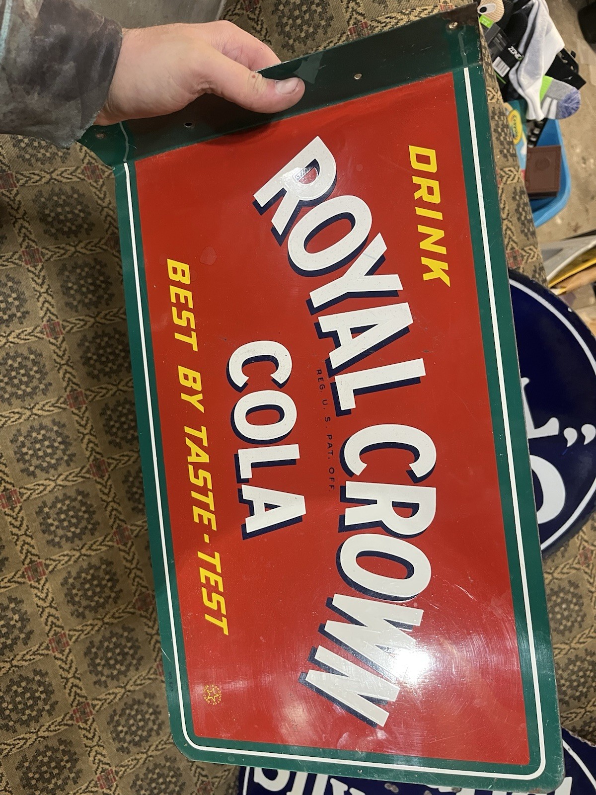 Royal Crown Cola flange sign
