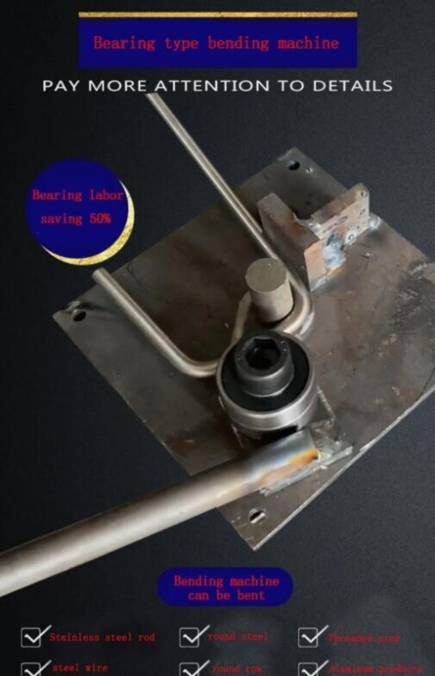 1MM-8MM Manual Steel Bar Bender Portable Construction Building Bending Machine