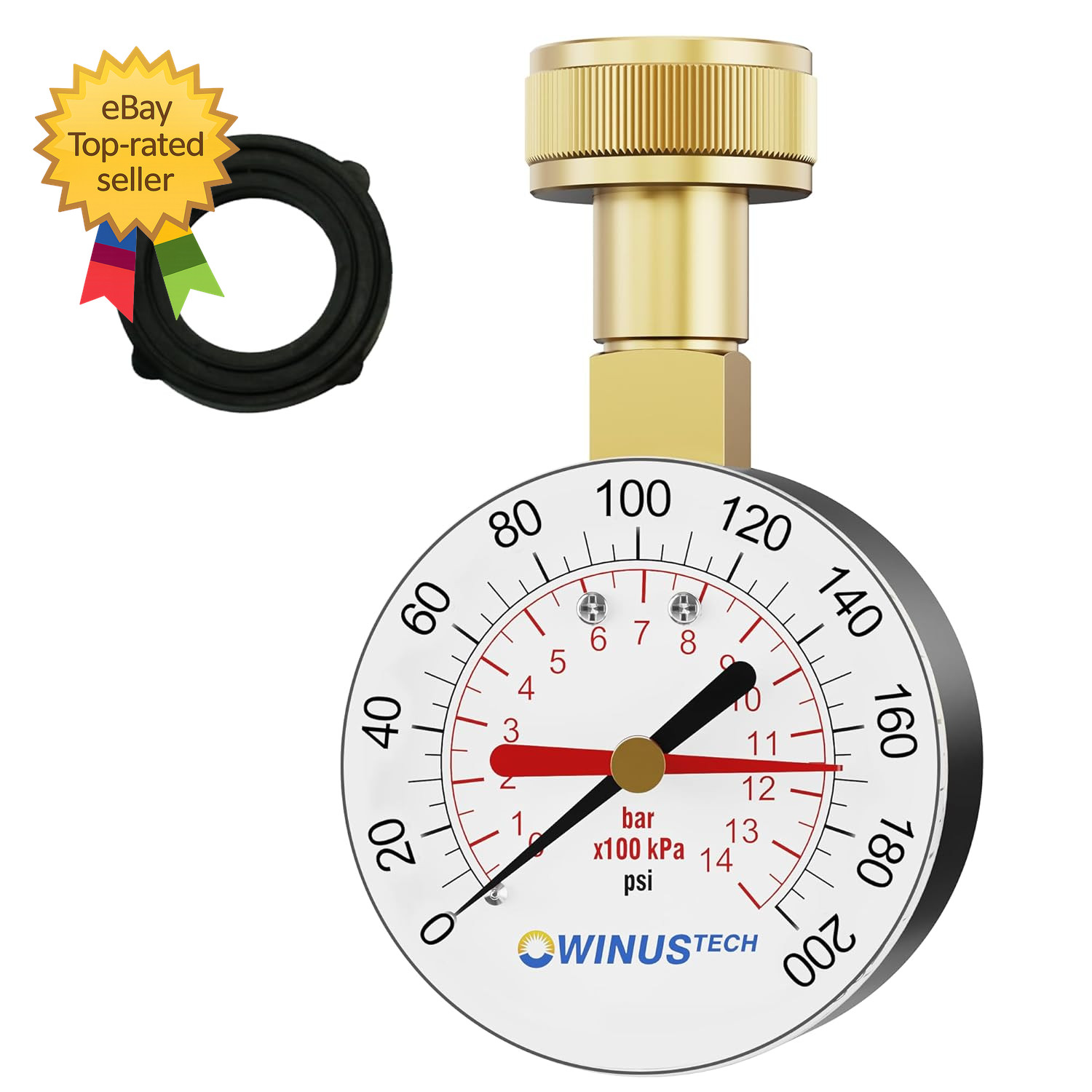 Water Pressure Gauge  Female  Gauge Water Pressure Test Gauge for Home  Dial