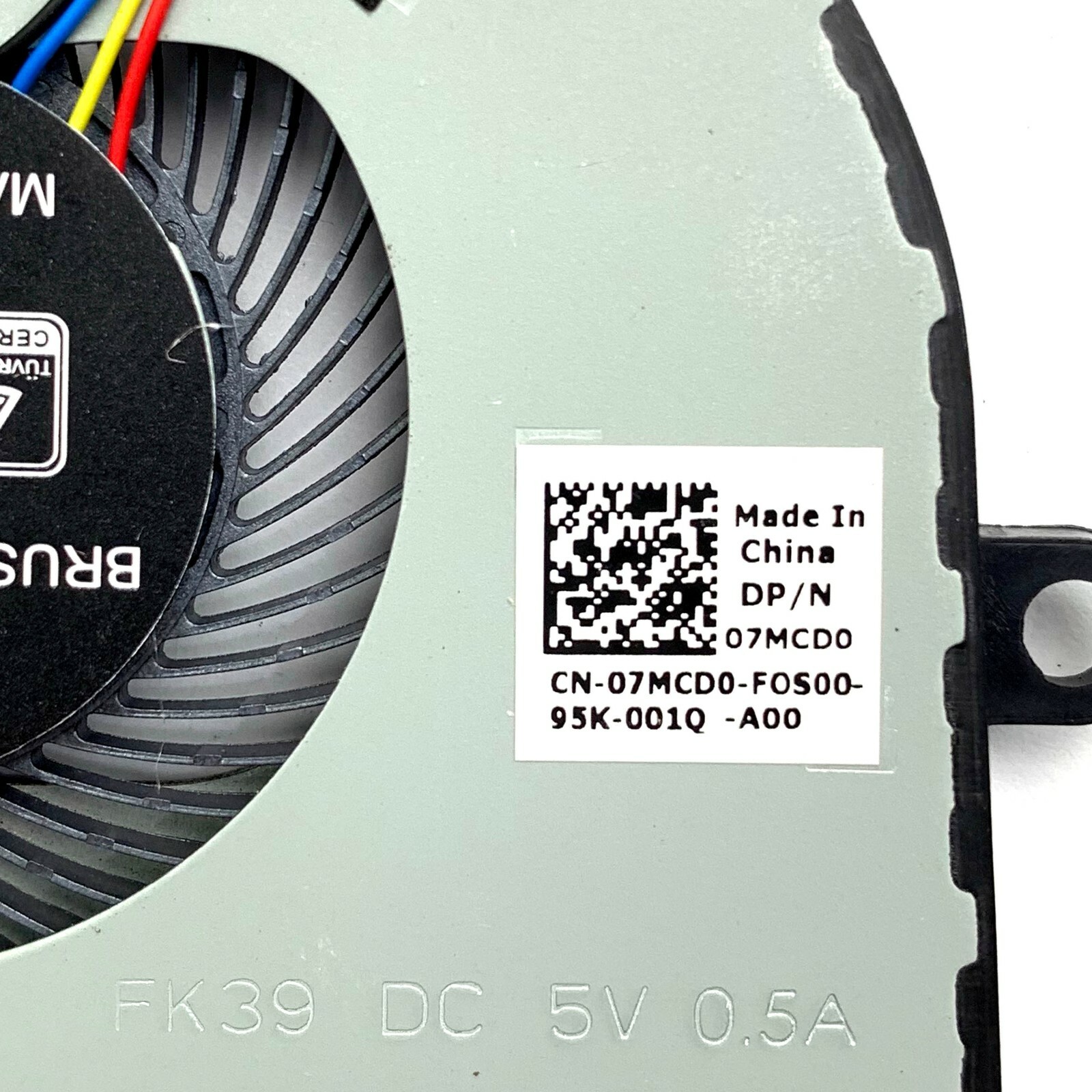 CPU Cooling FAN for DELL Inspiron 15 5570 5575 I5575 P75F Vostro 15 3583 3584