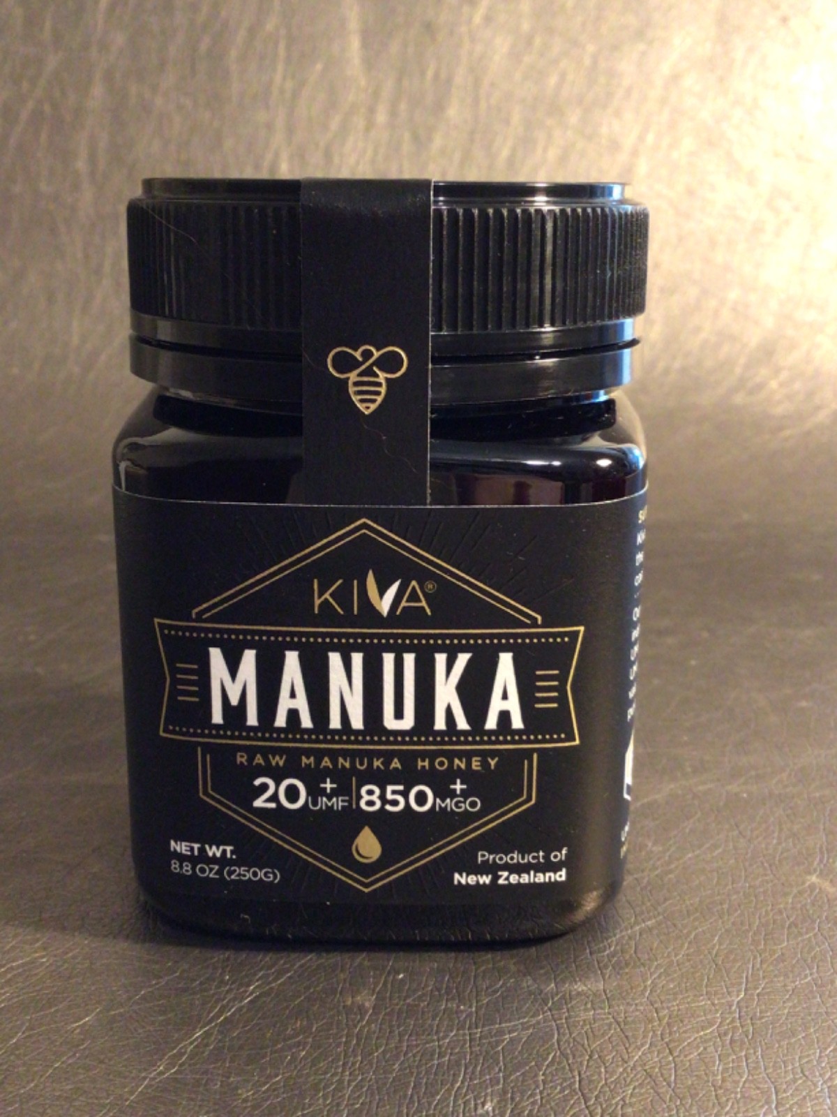Manuka Honey KIVA Raw New Zealand 20+ UMF / 850+ MGO 8.8 OZ Jar BB 2/28 or later