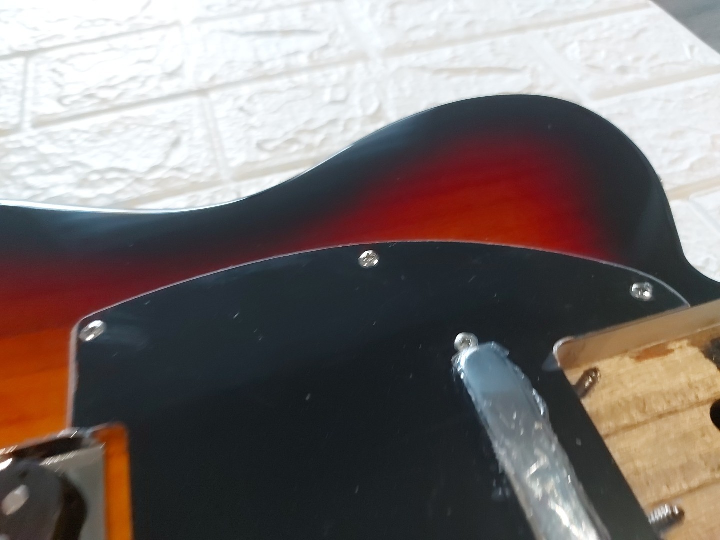 NEW LOADED Tele Style BODY Telecaster Sunburst On Black FAST SHIP! VERY NICE!