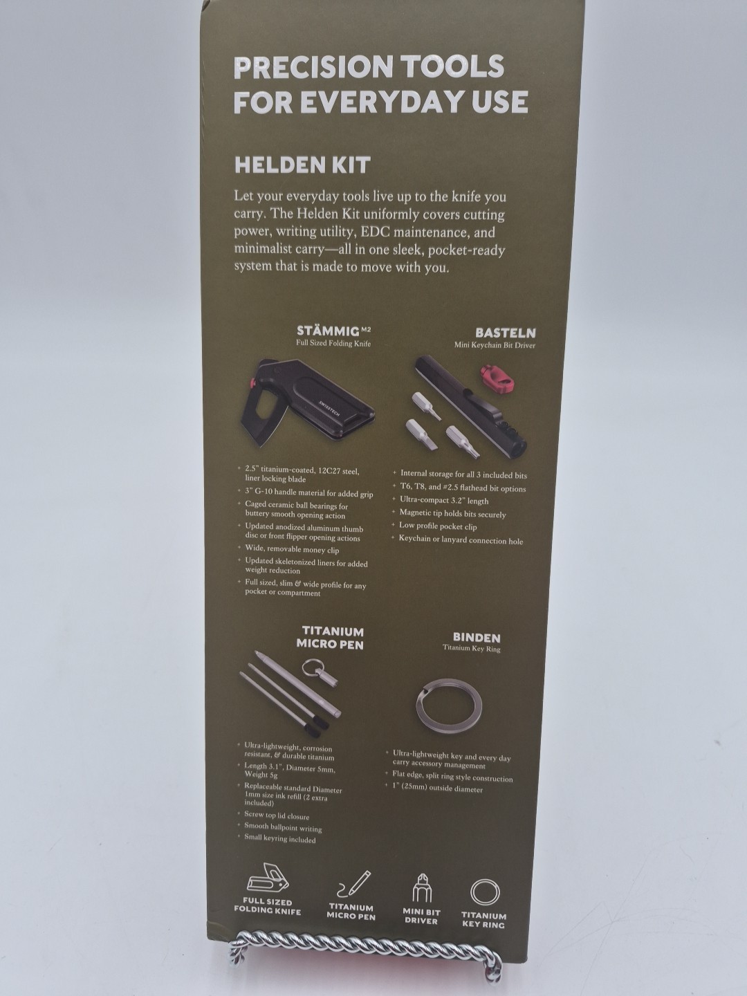 Swiss Tech 4-in-1 EDC Essential Multitools Knife Kit