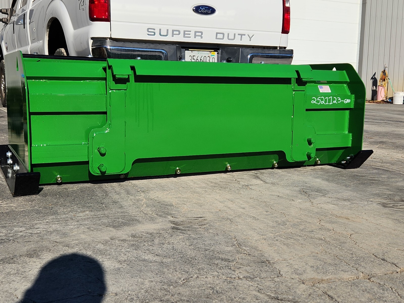 6' x 36" JDQA Snow Pusher Box Plow HD back drag John Deere Quick Attach Tractor