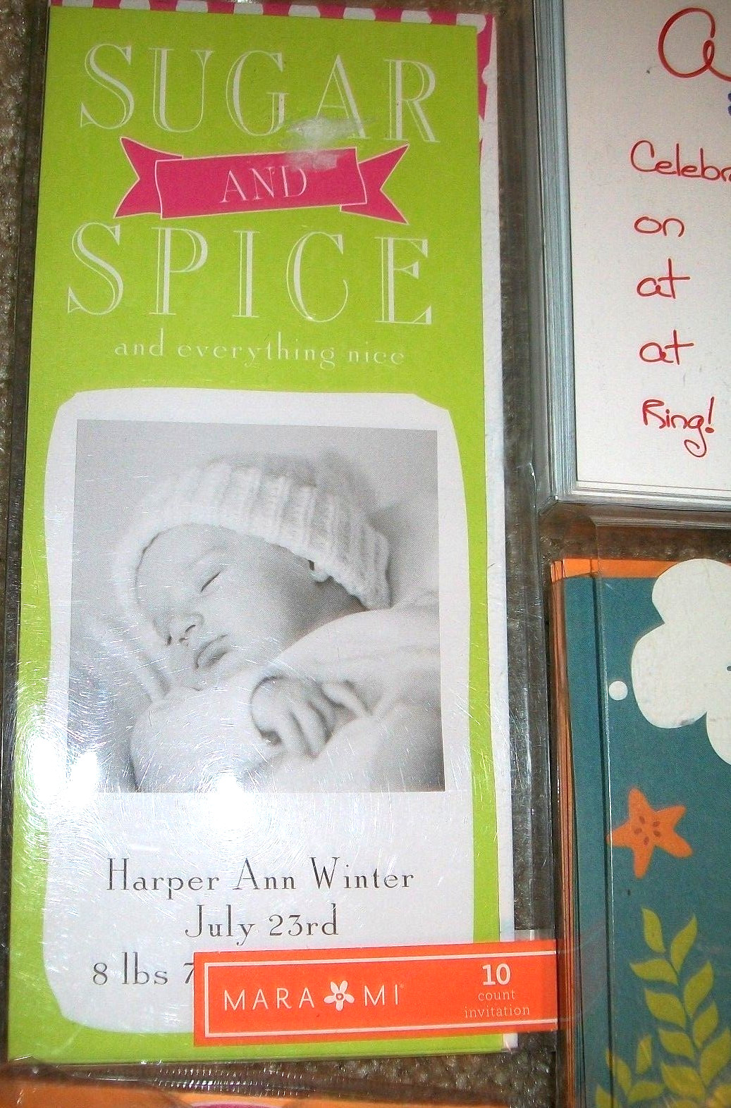 Party Supplies Invitations Lot Baby Shower Birthday Notecard Paper Serving Bowl