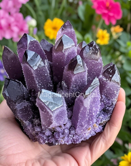 300G+Rare Dark Purple Quartz Cluster Raw Rock Amethyst Geode Home Reiki Decor