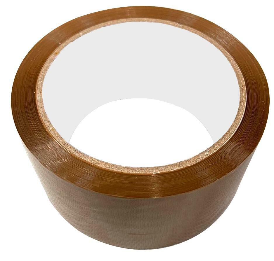 Clear Brown Parcel Tape Strong Packing Carton Sealing Tape 48mm x 66m 1 6 12 36